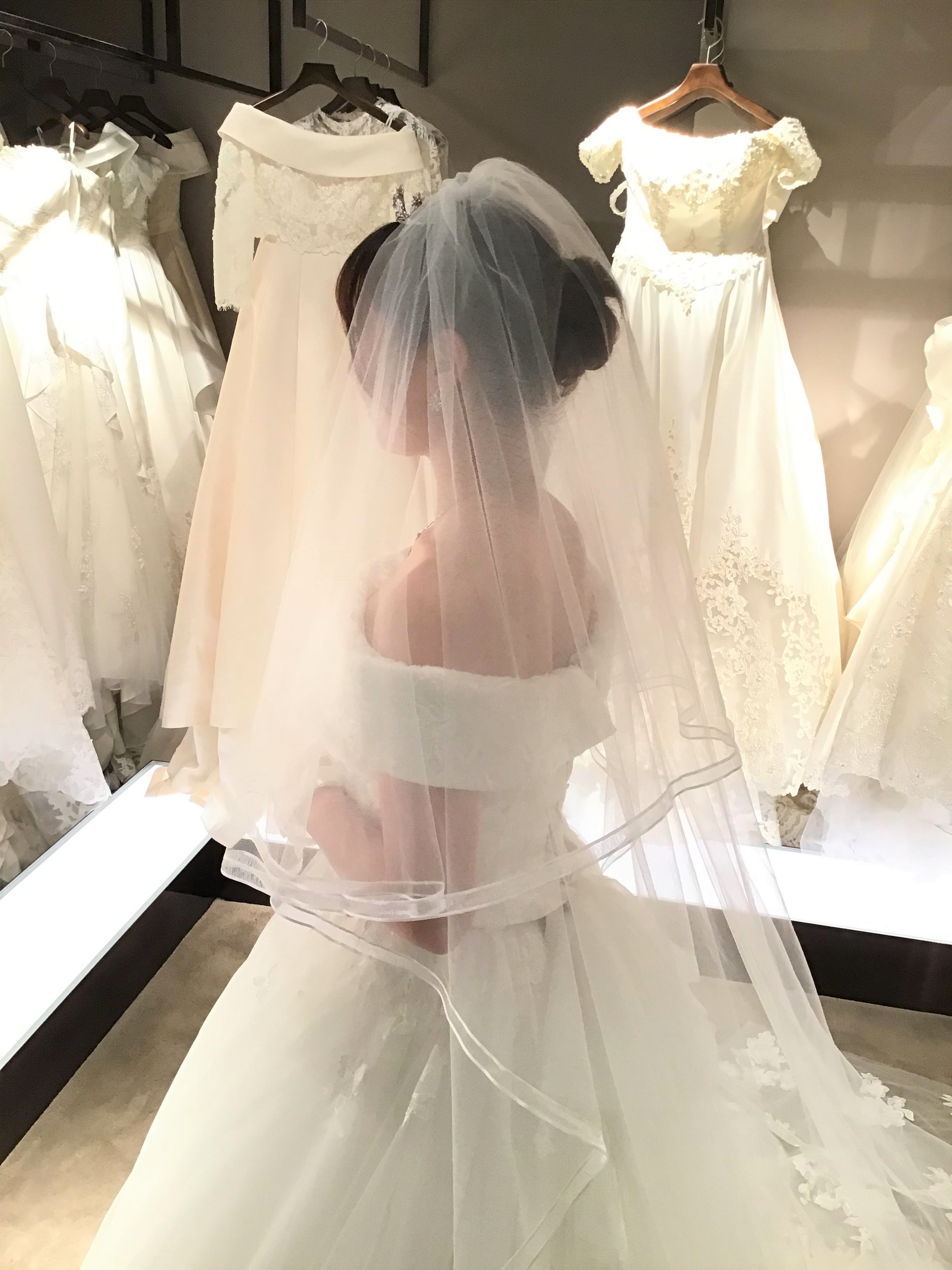 Cherie ロングベール 微笑ましかっ タカミブライダル